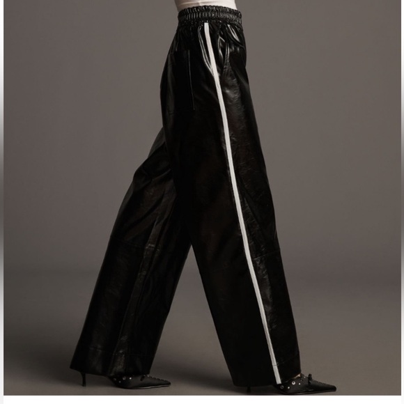Anthropologie Pants - NWT Anthropologie Faux Leather Pants - Medium Petite